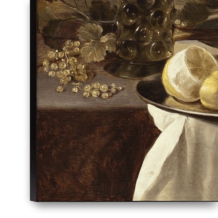 Pieter Claesz. Still life with oysters on canvas, poster